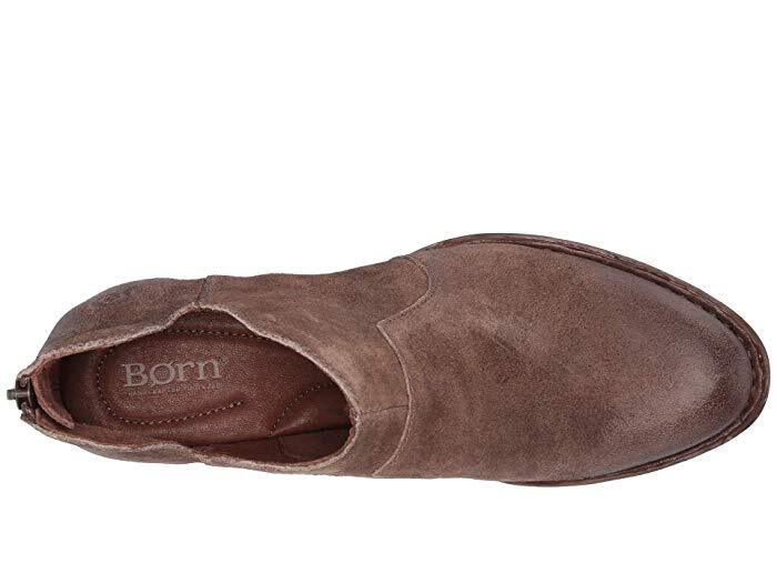 Born Kerri Women's Dress Zip Boots D89955 Taupe Leather